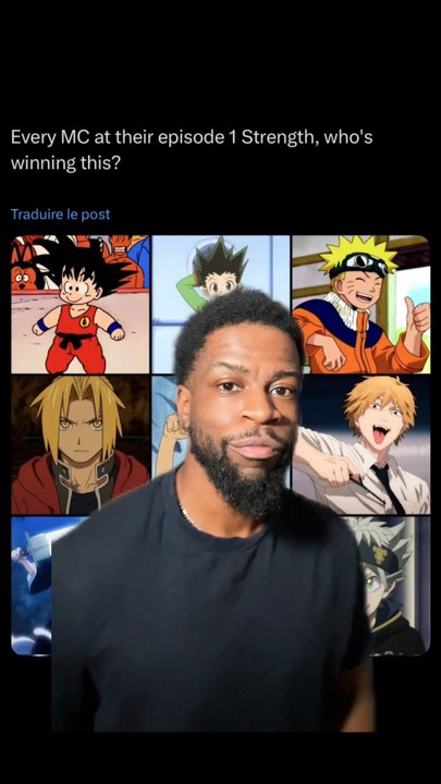 Quel perso gagne d’animé gagne avec leur force du premier épisode ?
