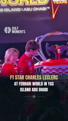 F1 Star Charles Leclerc at Yas Island in Abu Dhabi