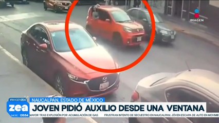 Joven víctima de intento de secuestro pide auxilio desde la ventana de automóvil