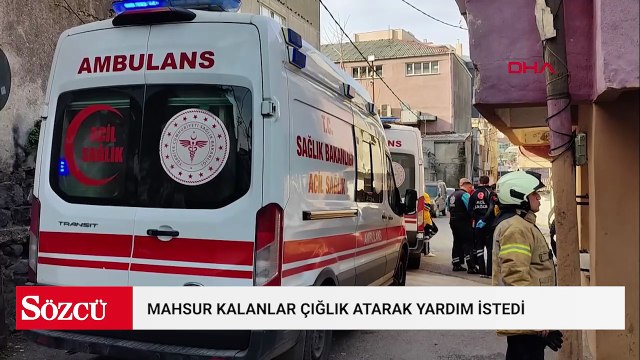 Gaziosmanpaşa'da 4 katlı binada yangın: 3 kişi dumandan etkilendi