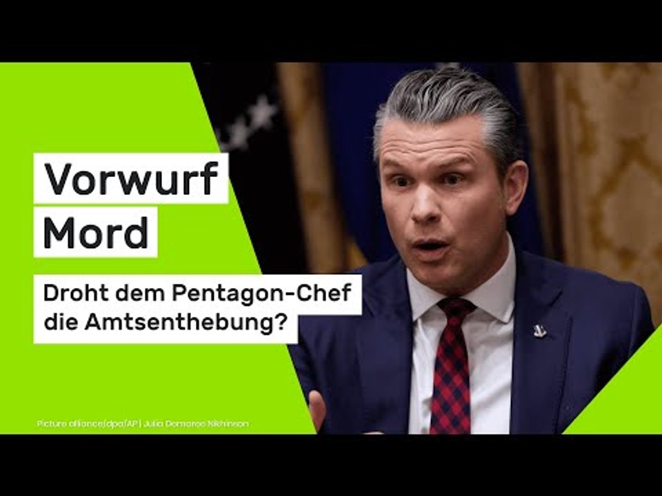 Pete Hegseth: Vorwurf Mord - droht dem Pentagon-Chef die Amtsenthebung?