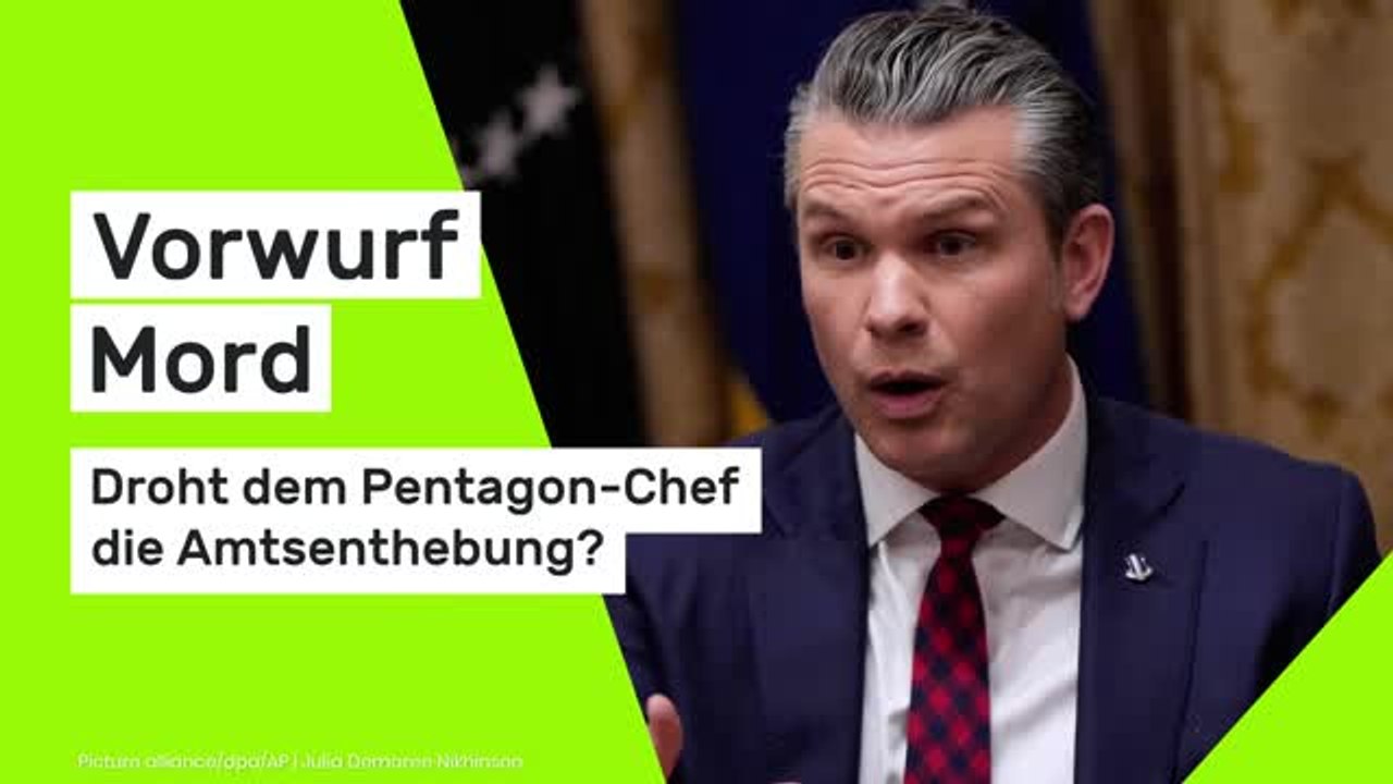 Pete Hegseth: Vorwurf Mord - droht dem Pentagon-Chef die Amtsenthebung?