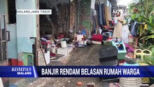 Hujan Deras, Belasan Rumah Warga di Kota Malang Rusak Diterjang Banjir