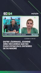Entre lágrimas, Jeanine áñez recuerda que no  pudo estar en el entierro  de su madre
