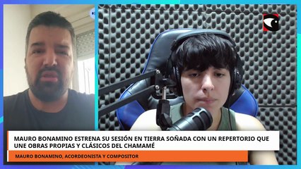 Mauro Bonamino debuta en Tierra Soñada con obras propias y clásicos del chamamé