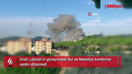 İsrail, Lübnan'ı vurdu! Ordu sözcüsü tehdit etmişti