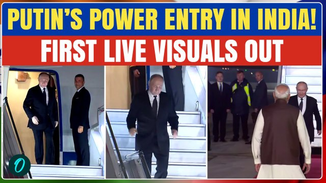 Putin in India FIRST VISUALS OUT Breaking: Putin Receives GRAND WELCOME | Putin LIVE Visuals