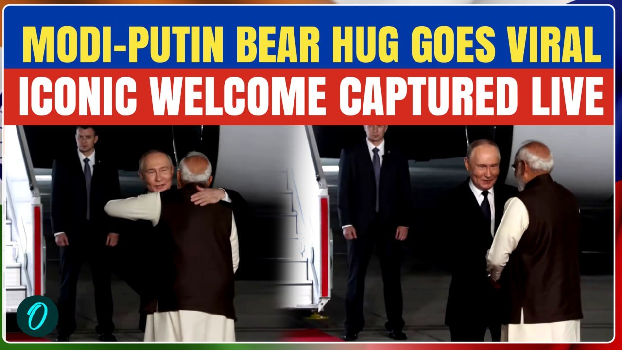 Putin-Modi VIRAL Bear Hug Moment CAPTURED On Cam: Modi EMBRACES ‘Friend’ Putin | Putin In India LIVE