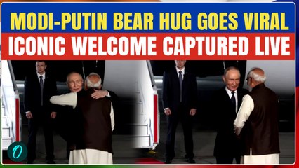 Putin-Modi VIRAL Bear Hug Moment CAPTURED On Cam: Modi EMBRACES ‘Friend’ Putin | Putin In India LIVE
