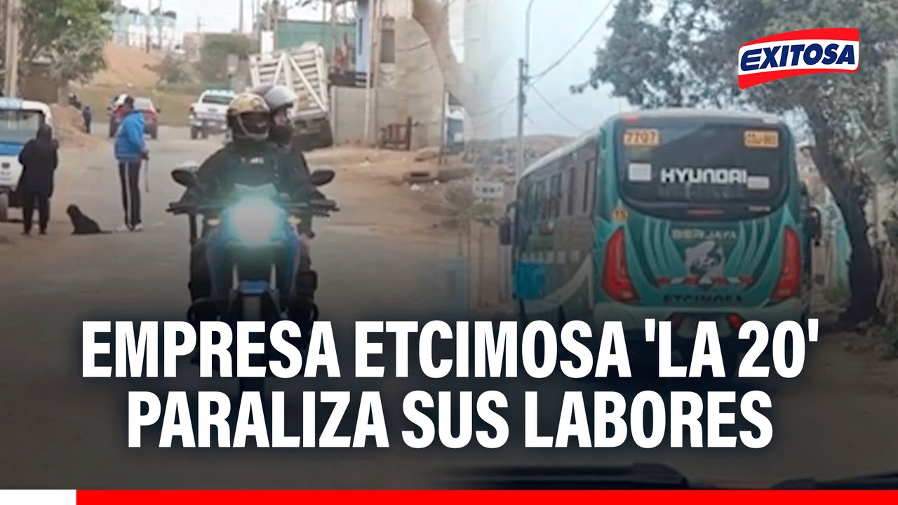 Empresa Etcimosa 'La 20' paraliza sus labores tras asesinato de uno de sus conductores