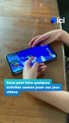 Oana, huit ans, atteinte de la maladie de Charcot-Marie-Tooth