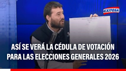 Así lucirá la cédula de votación en las Elecciones Generales 2026: Conoce cómo emitir tu voto correctamente