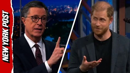 Prince Harry crashes 'Late Show with Stephen Colbert,' takes jab at Trump