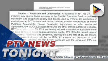 PBBM orders reduction of real property taxes of IPPs