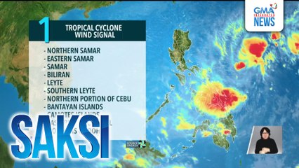 Signal no. 1 dahil sa Bagyong Wilma, nakataas sa ilang lugar sa bansa | Saksi