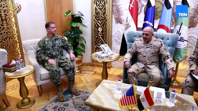 الفريق أحمد خليفة رئيس أركان حرب القوات المسلحة يلتقى قائد القيادة المركزية الأمريكية