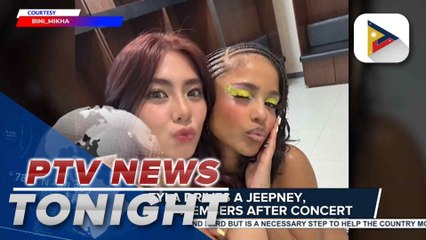 Tyla drives jeepney, meets BINI members after her concert