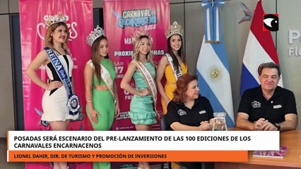 Posadas será escenario del pre-lanzamiento de las 100 ediciones de los carnavales encarnacenos