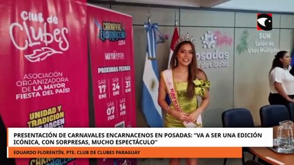 Presentación de carnavales encarnacenos en Posadas Va a ser una edición icónica