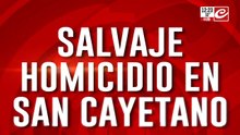 Salvaje homicidio en San Cayetano: un baño de sangre y un menor detenido