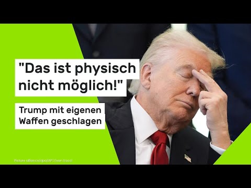 'Das ist physisch nicht möglich!' US-Präsident mit eigenen Waffen geschlagen