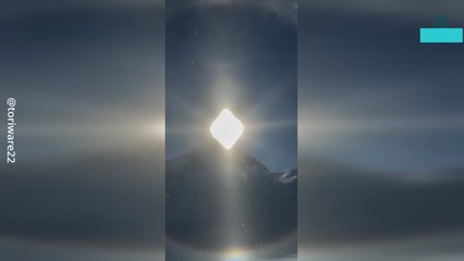 Rare Sun Halo Lights Up Skies