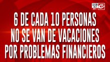 6 de cada 10 personas no se van de vacaciones por problemas financieros