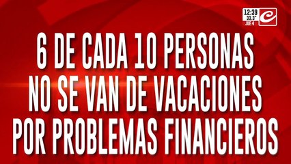 6 de cada 10 personas no se van de vacaciones por problemas financieros