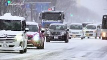 Colapso en las carretera de Japón y Estados Unidos por la nieve