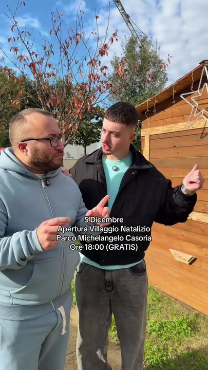 Bene - Apertura Villaggio Natalizio al Parco Michelangelo di Casoria. (04.12.25)