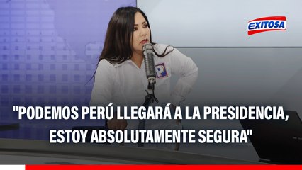Cecilia García: "Podemos Perú llegará a la Presidencia, estoy absolutamente segura"