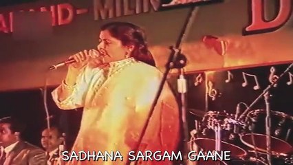 Sadhana Sargam & Udit Narayan live Singing | Mujhe neend aaye | Dil 90s