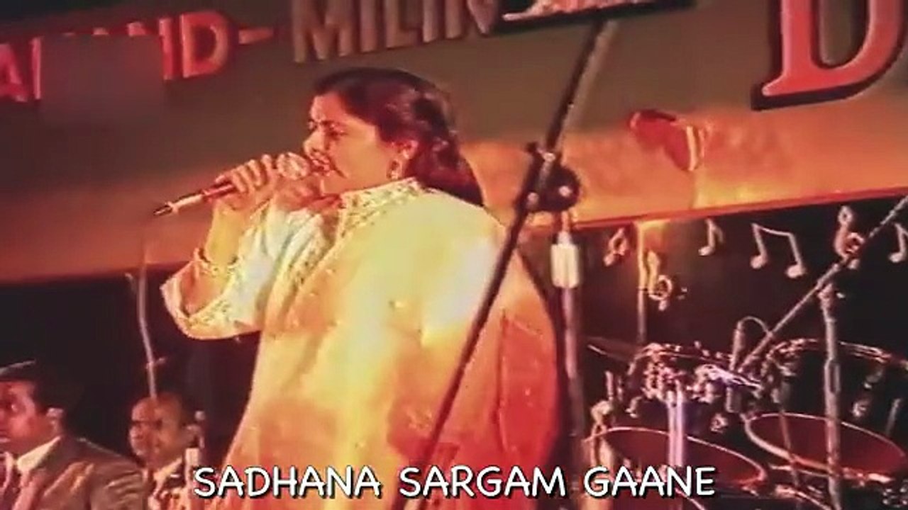 Sadhana Sargam & Udit Narayan live Singing | Mujhe neend aaye | Dil 90s
