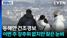 [날씨] 동해안 건조경보...이번 주 강추위 없지만, 잦은 눈비 / YTN