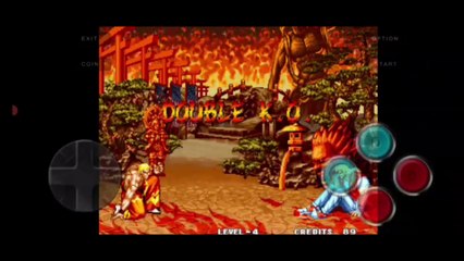 Fatal Fury 3 Terry Bogard vs Geese Howard Double K.o