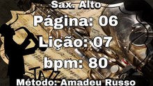 Página: 06 Lição: 07 - Sax. Alto [80 bpm]