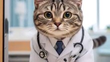 meow world cute Cat enter hospital 🏥😺🤲🤕🤧😺