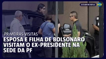 Michelle e Laura visitam Bolsonaro na PF em Brasília