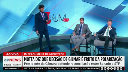 Motta diz que decisão de Gilmar sobre impeachment de ministros é fruto da polarização política