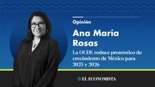 La OCDE reduce pronóstico de crecimiento de México para 2025 y 2026