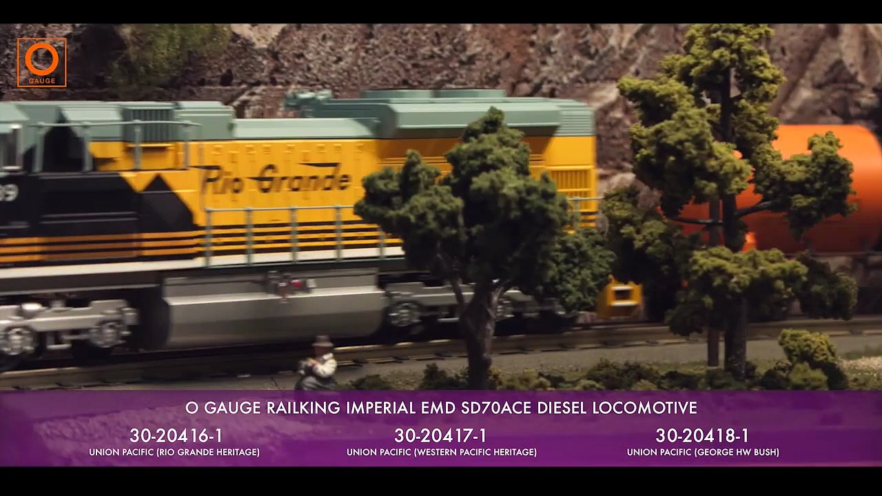 MTH O Scale RailKing SD70ACe Diesel Engine - TrainWorldTV (720p, h264)