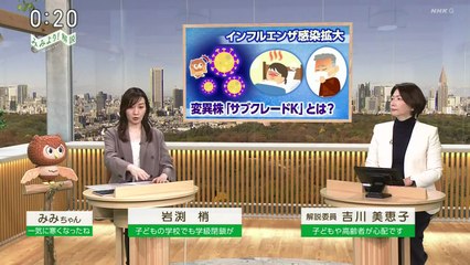 みみより！解説 インフルエンザ感染拡大 変異株「サブクレードＫ」とは