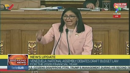 Venezuela | National Assembly debates draft budget law for the 2026 financial year