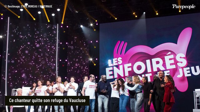 Ce chanteur quitte son refuge du Vaucluse pour rejoindre Les Enfoirés, il fait son retour dans la troupe après quatre années d’absence