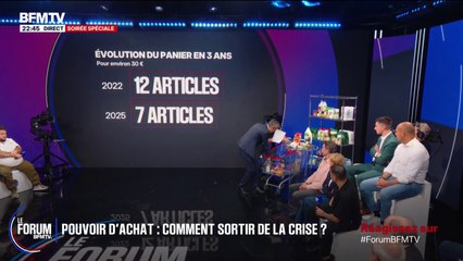 FORUM BFMTV - 12 articles en 2022, contre 7 articles en 2025: que peut-on acheter en supermarché avec 30 euros?