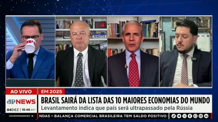 Brasil sairá da lista das 10 maiores economias em 2025, aponta estudo
