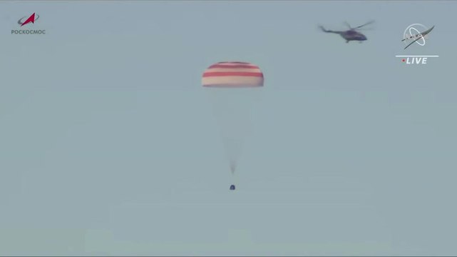 Touchdown! Soyuz Carrying 3 Cosmonaunts Lands In Kazakhstan