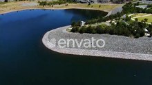 Rocky Shore Of Hinze Dam - Reservoir Supplying Potable Water At The Gold Coast Region - Advancetown,