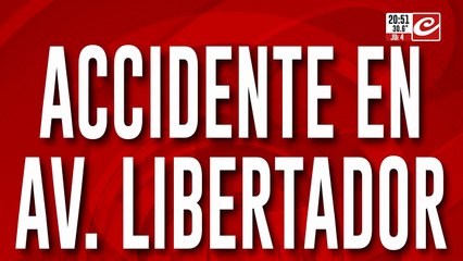 Accidente en Av. Libertador: se cayo un helicóptero
