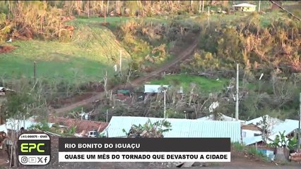Quase um mês após tornado, casal de Rio Bonito do Iguaçu comemora avanço da reconstrução da casa